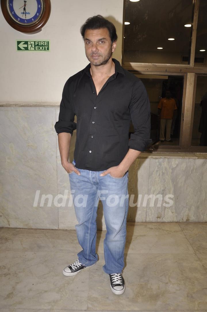 Sohail Khan poses for the media at a School Event