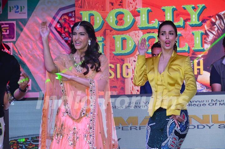 Sonam Kapoor and Malaika Arora Khan shake a leg at the Music Launch of Dolly Ki Doli