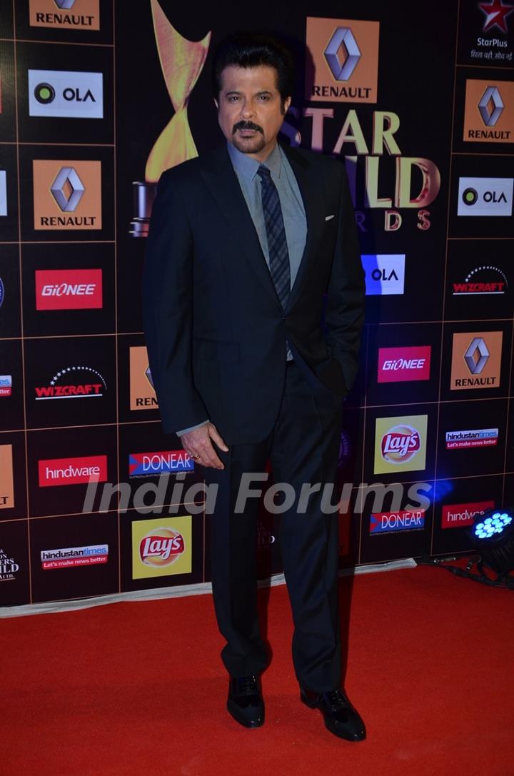 Anil Kapoor poses for the media at Star Guild Awards