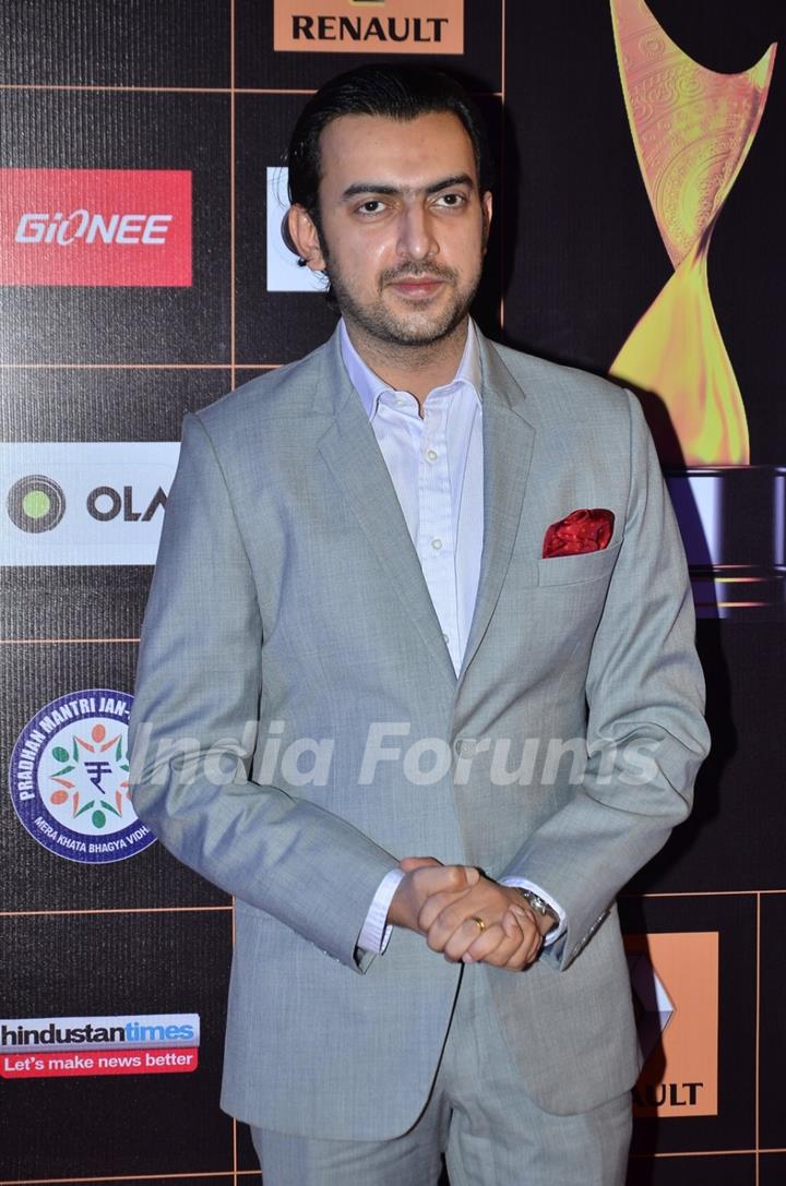 Sahil Sangha poses for the media at Star Guild Awards