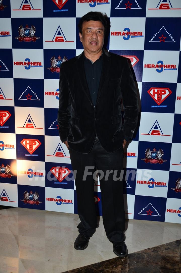 Anu Malik poses for the media at the Launch of Hera Pheri 3