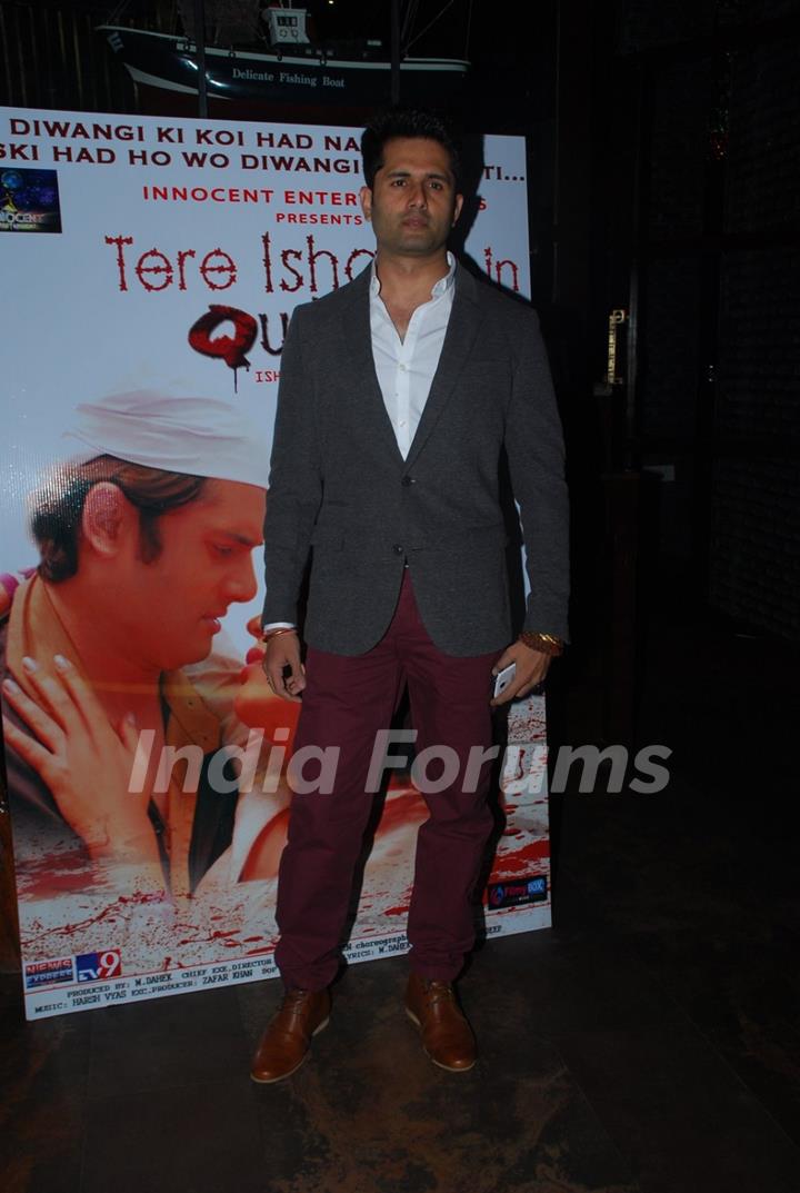 Shobhit Attray poses for the media at the Music Launch of Tere Ishq Mein Qurban