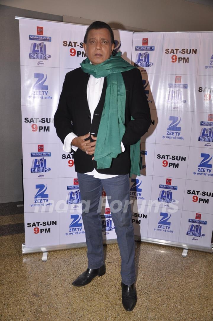 Mithun Chakraborty poses for the media at the Promotions of Hawaizaada