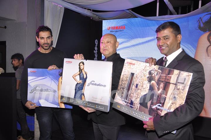 John Abraham Launches Yamaha Fascino Calendar