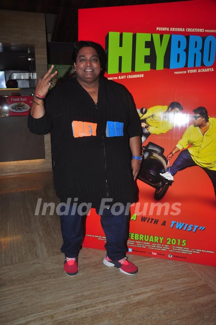 Ganesh Acharya poses for the media at the Launch of the Movie Hey Bro