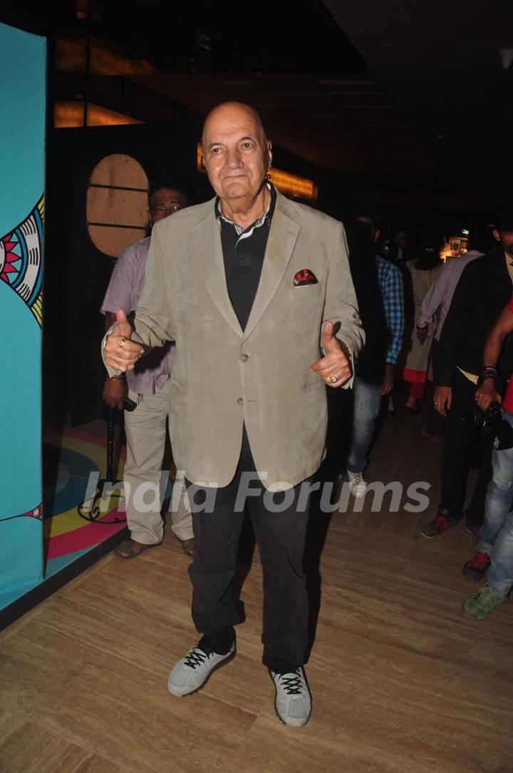 Prem Chopra poses for the media at the Launch of the Movie Hey Bro