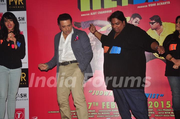 Govinda and Ganesh Acharya shake a leg at the Launch of the Movie Hey Bro