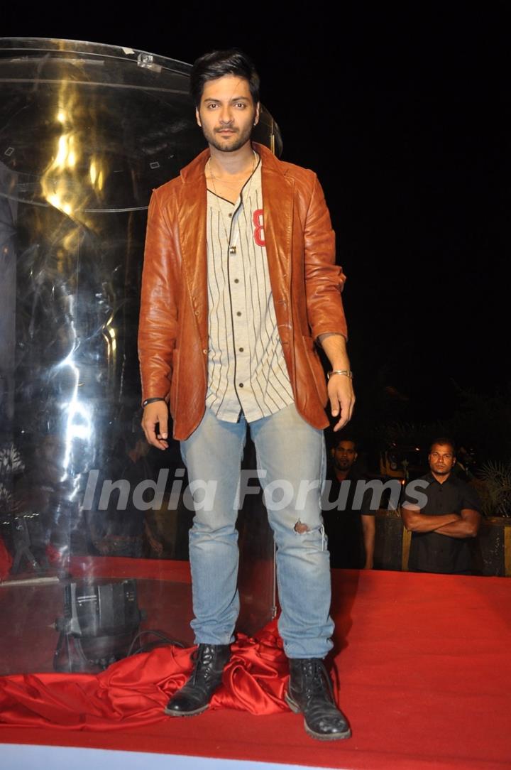 Ali Fazal poses for the media at the Promotions of Khamoshiyan