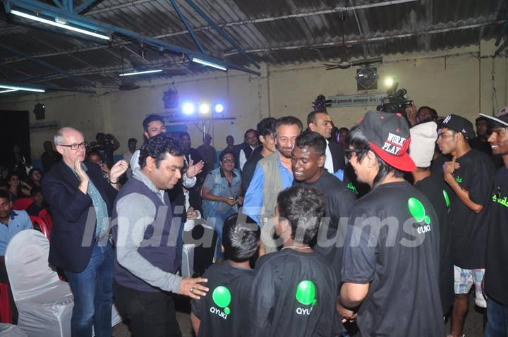 A.R. Rahman was snapped at the Launch of 'The Dharavi Project'