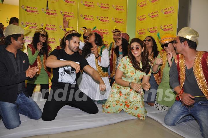 Promotions of Badlapur on Radio Mirchi