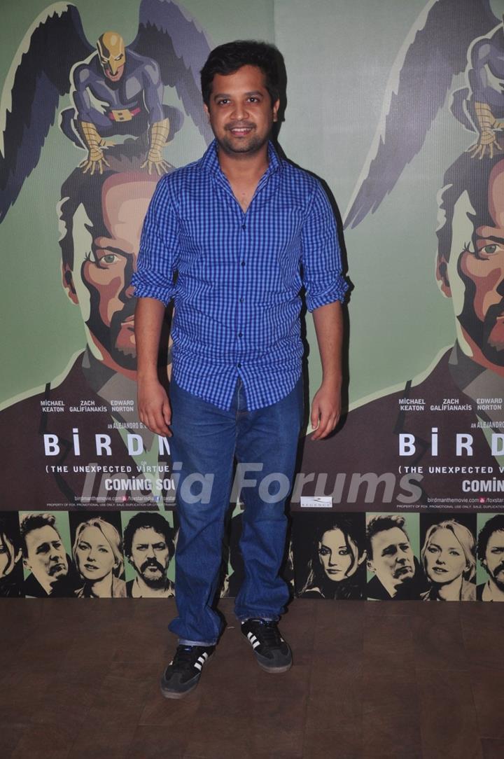 Anand Tiwari was at the Special Screening of Birdman