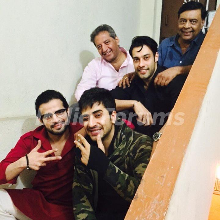 Karan Pate, lAly Goni, Abhay Bhargav, Kaushal Kapoor and Sangram Singh at shoot of YHM