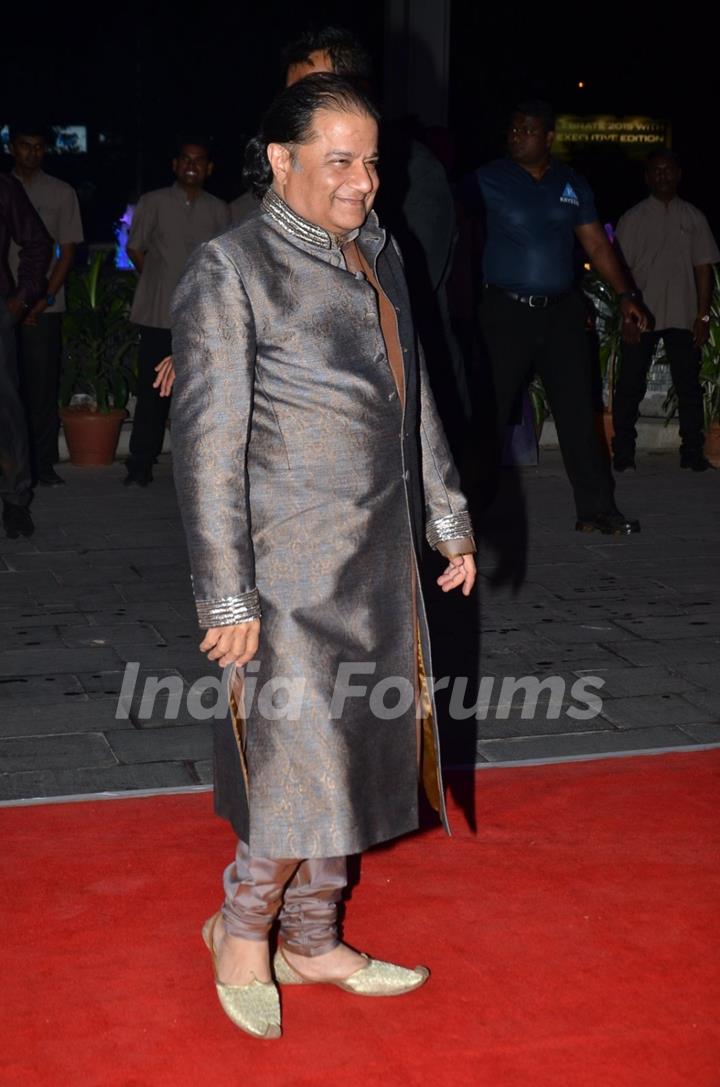 Anup Jalota was at Kush Sinha's Wedding Reception