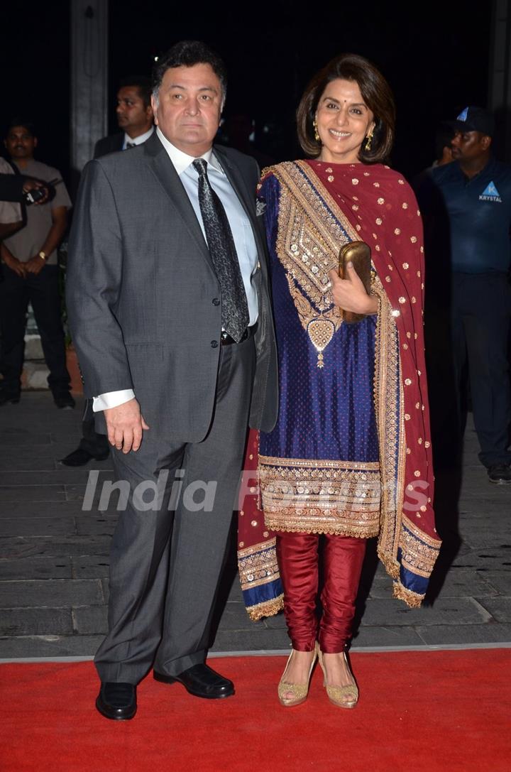 Rishi & Neetu Kapoor were at Kush Sinha's Wedding Reception