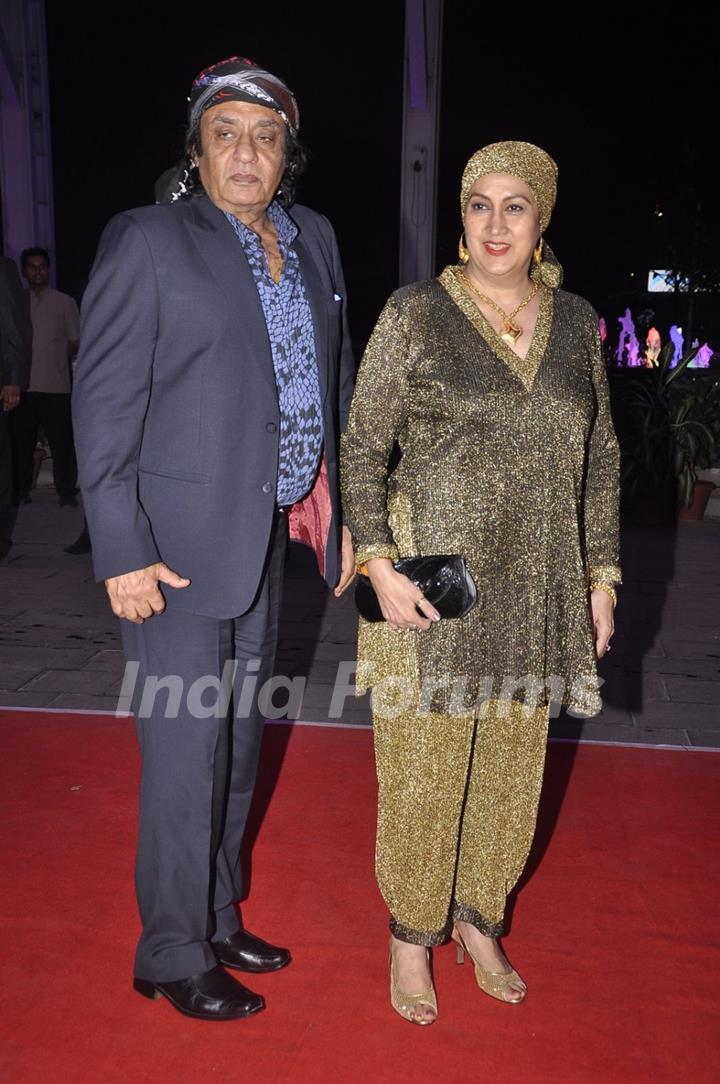 Ranjeet poses for the media at Kush Sinha's Wedding Reception