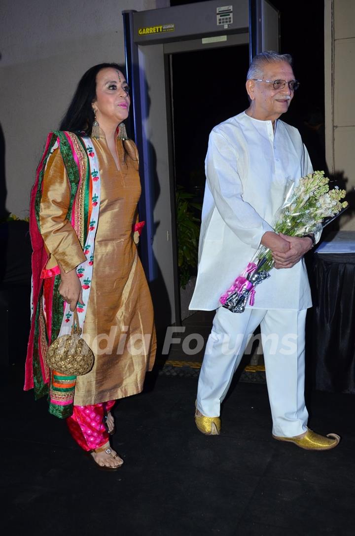 Ila Arun and Gulzar were snapped at the Music Launch of Shamitabh