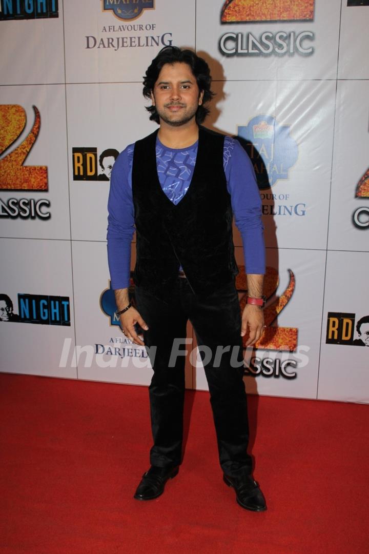 Javed Ali poses for the media at the Celebration of 75 years of Musical Genius - R.D. Burman