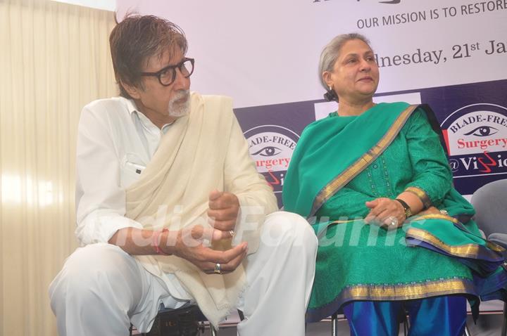 Amitabh Bachchan and Jaya Bachchan were at the Launch of World's Most Advanced Technology in EyeCare