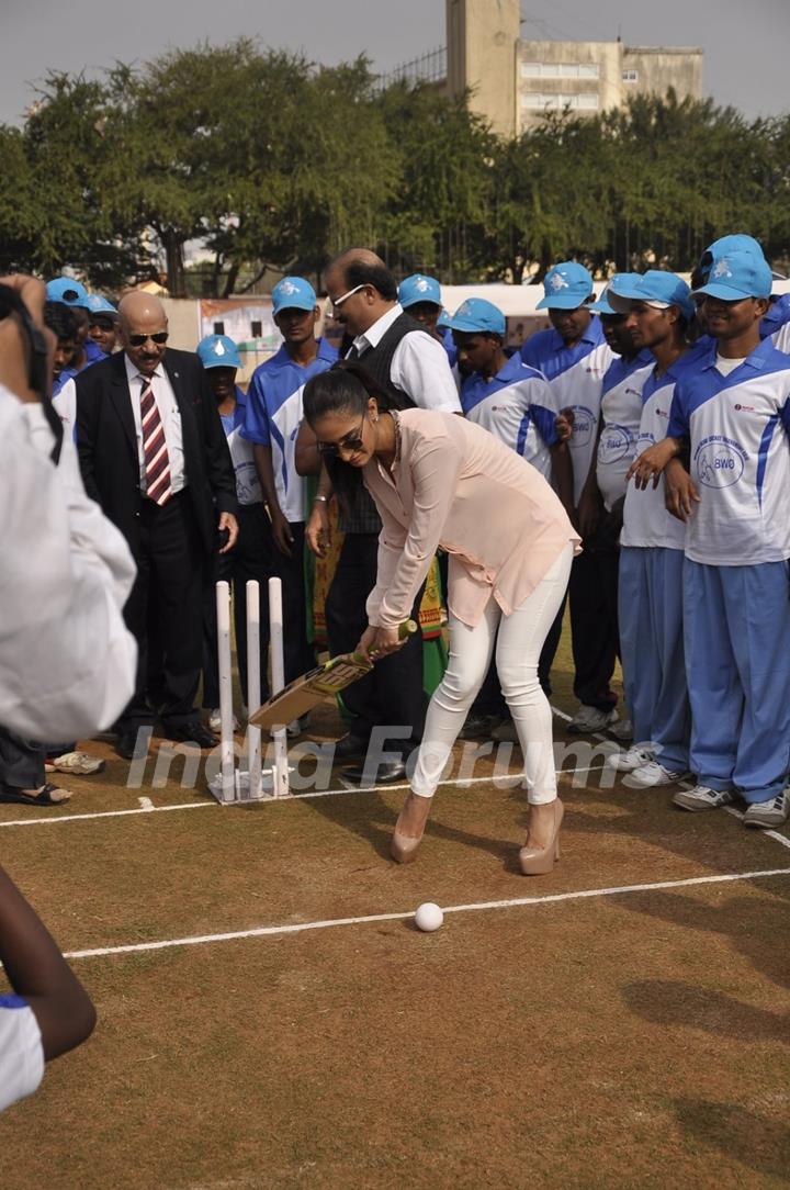 Alankrita Sahai was snapped at the Inauguration of National Blind Cricket Tournament