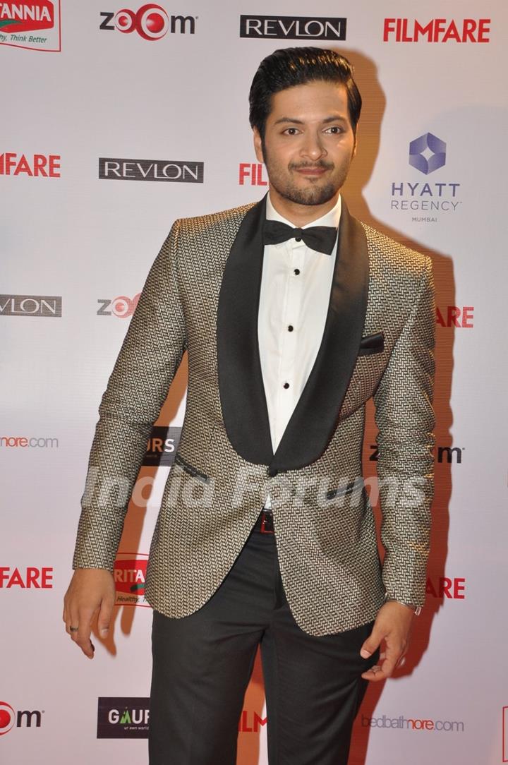 Ali Fazal poses for the media at Filmfare Nominations Bash