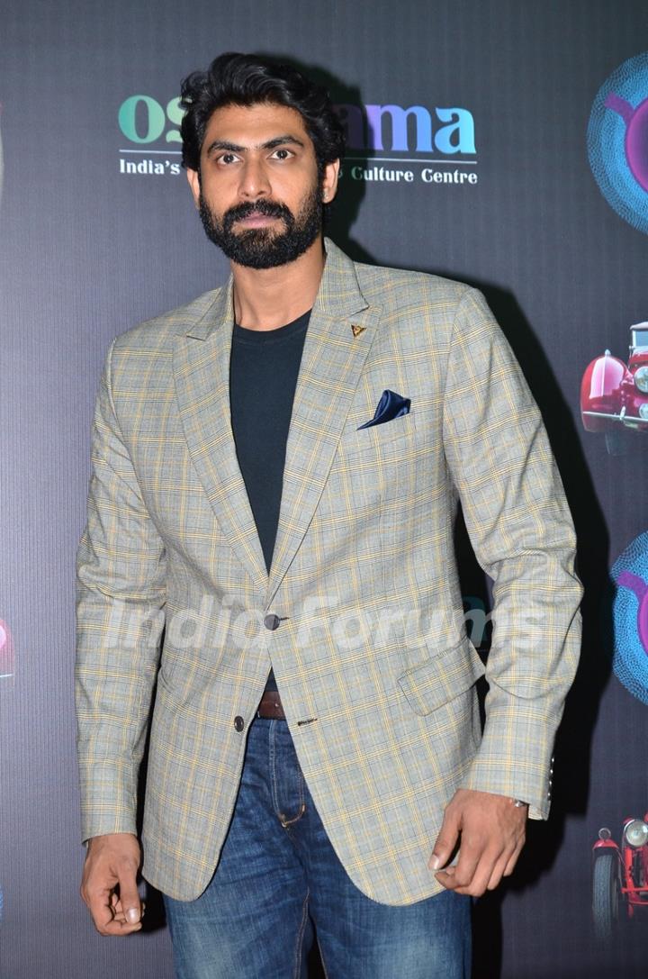 Rana Daggubati poses for the media at the Red Carpet Premier of Baby