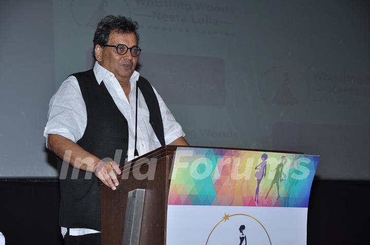 Subhash Ghai interacts with the audience at Whistling Woods