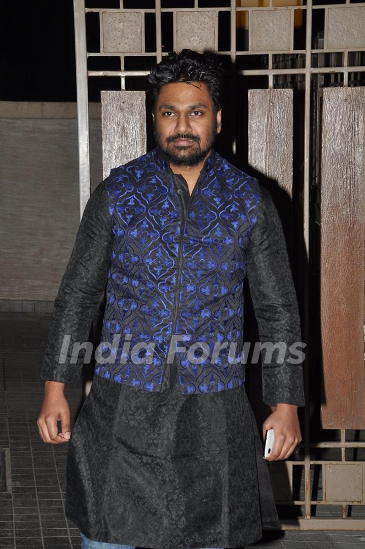 Mithoon poses for the media at Soha Ali Khan and Kunal Khemu's Wedding Reception