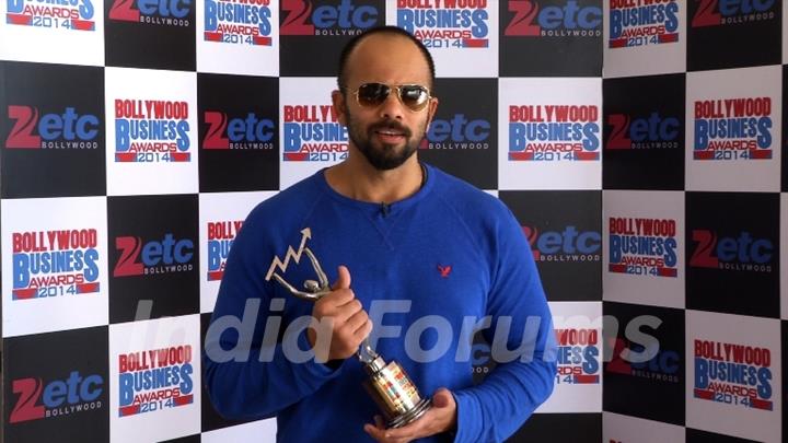 Rohit Shetty was at Zee ETC Bollywood Business Awards 2014