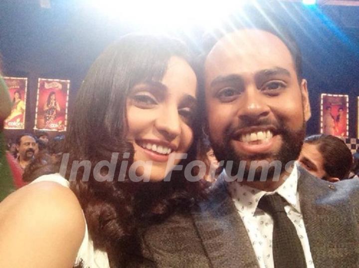 Sanaya Irani with VJ Andy