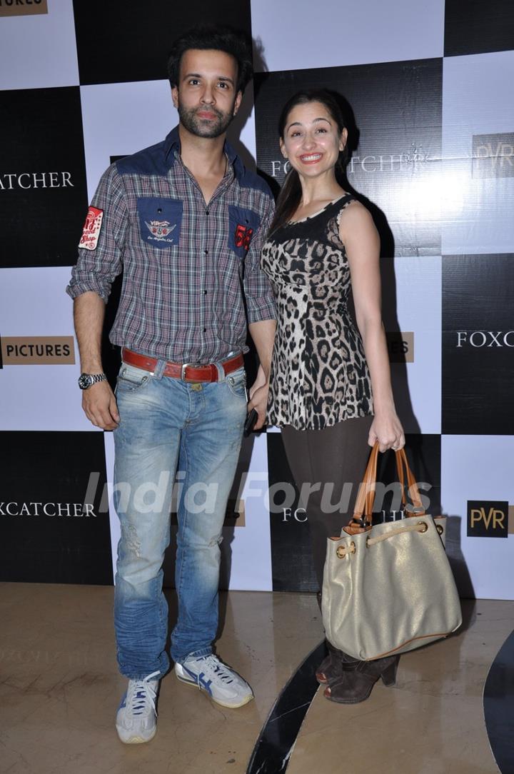 Aamir Ali & Sanjeeda Shaikh were at the Premiere of Foxcatcher