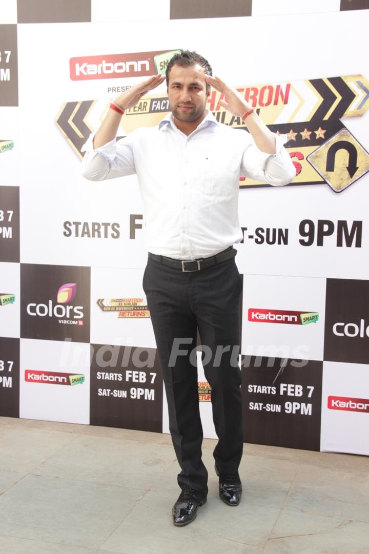 Rajeev at the Launch of Khatron Ke Khiladi - Darr Ka Blockbuster Returns