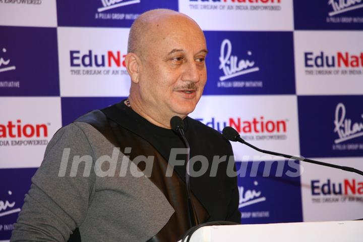 Anupam Kher addresses the Book Launch of EduNation - The Dream of An India Empowered