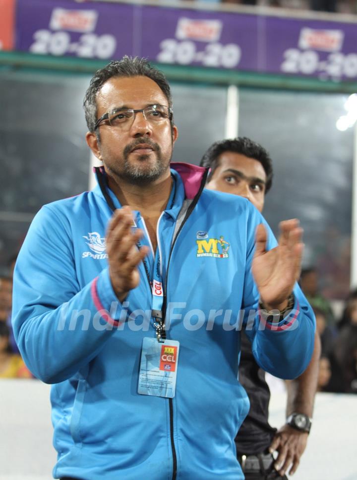 Apoorva Lakhia was snapped at CCL Match Between Mumbai Heroes and Telugu Warriors