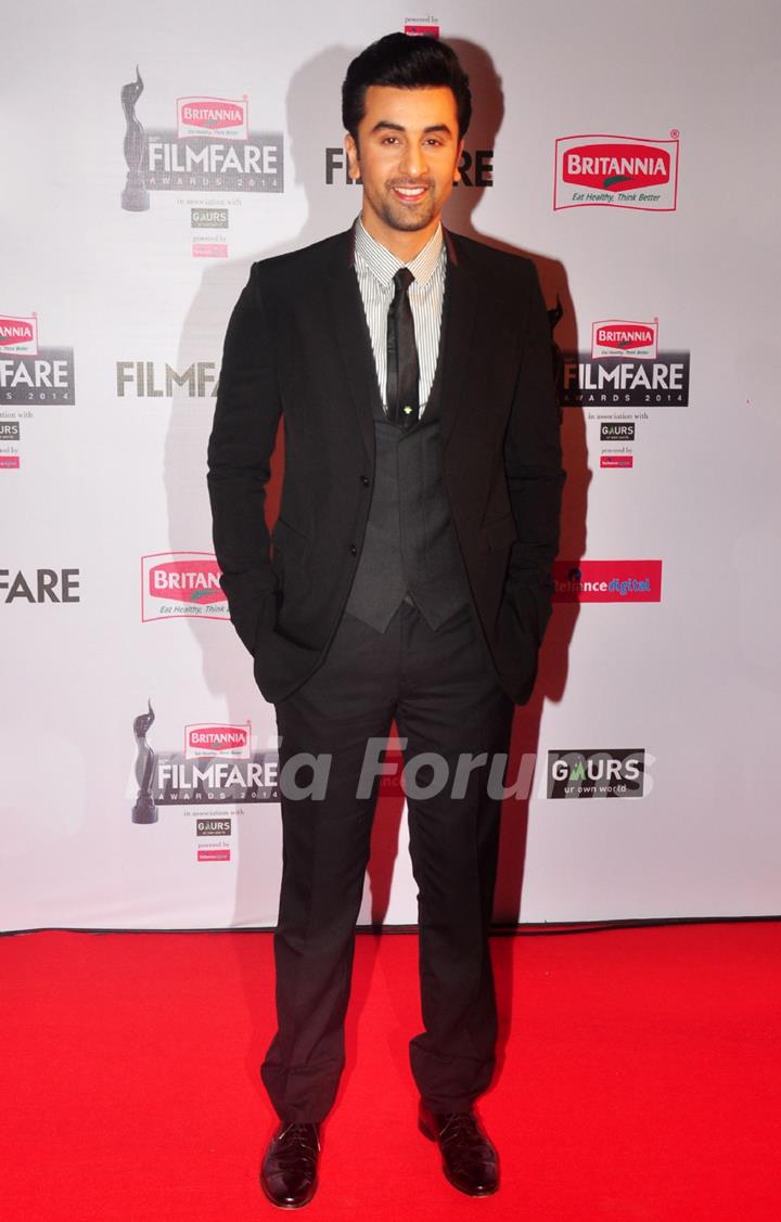 Ranbir Kapoor at the 60th Britannia Filmfare Awards