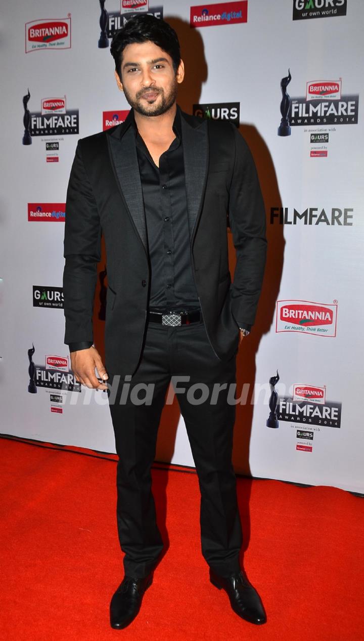 Siddharth Shukla at the 60th Britannia Filmfare Awards