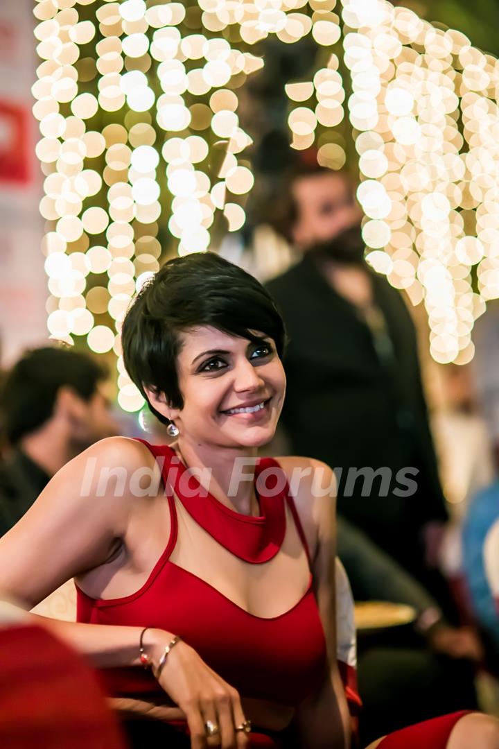Mandira Bedi was snapped at Hundred Hearts' Glamorous Charity Dinner