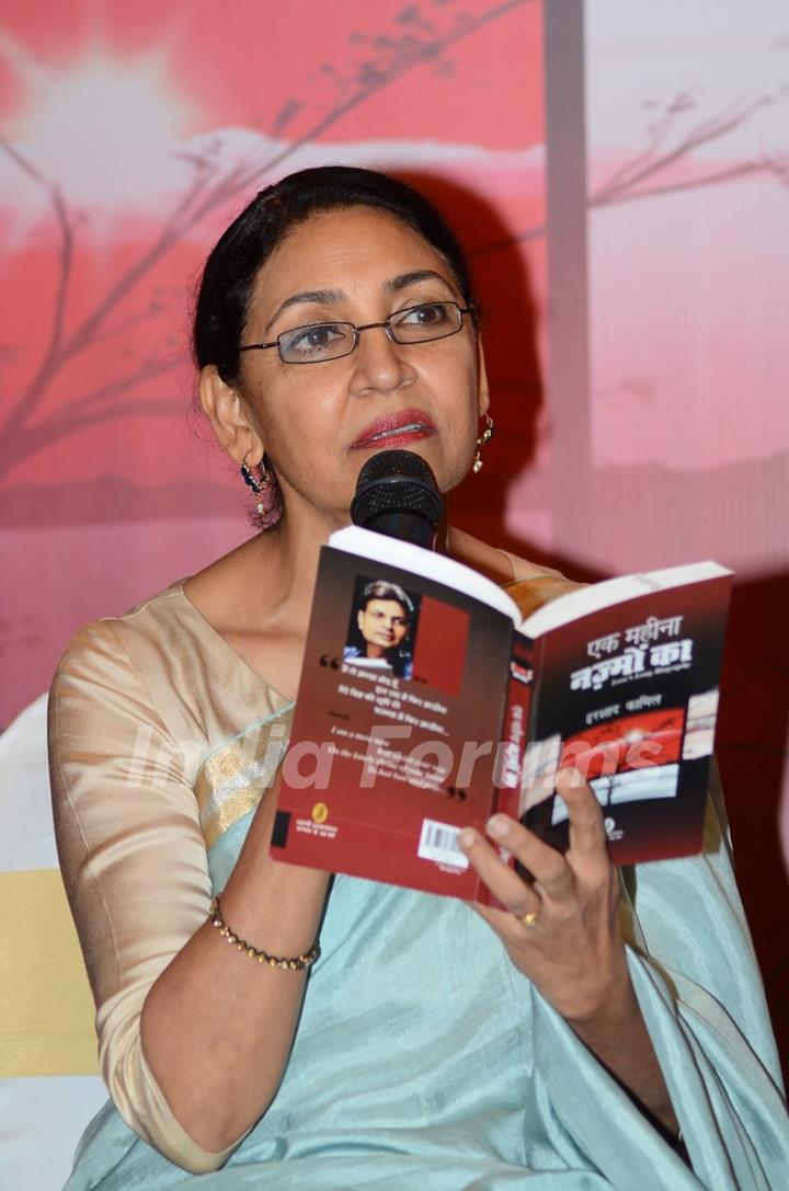 Deepti Naval was snapped reading a few lines from the Book at the Launch