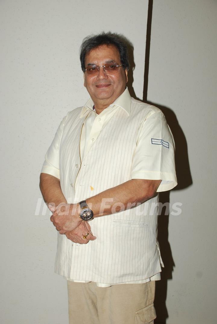 Subhash Ghai poses for the media at Radio Mirchi Awards Jury Meet