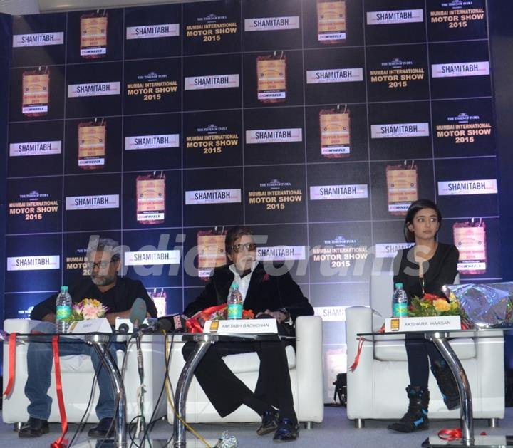 The team of Shamitabh at the Mumbai International Motor Show 2015