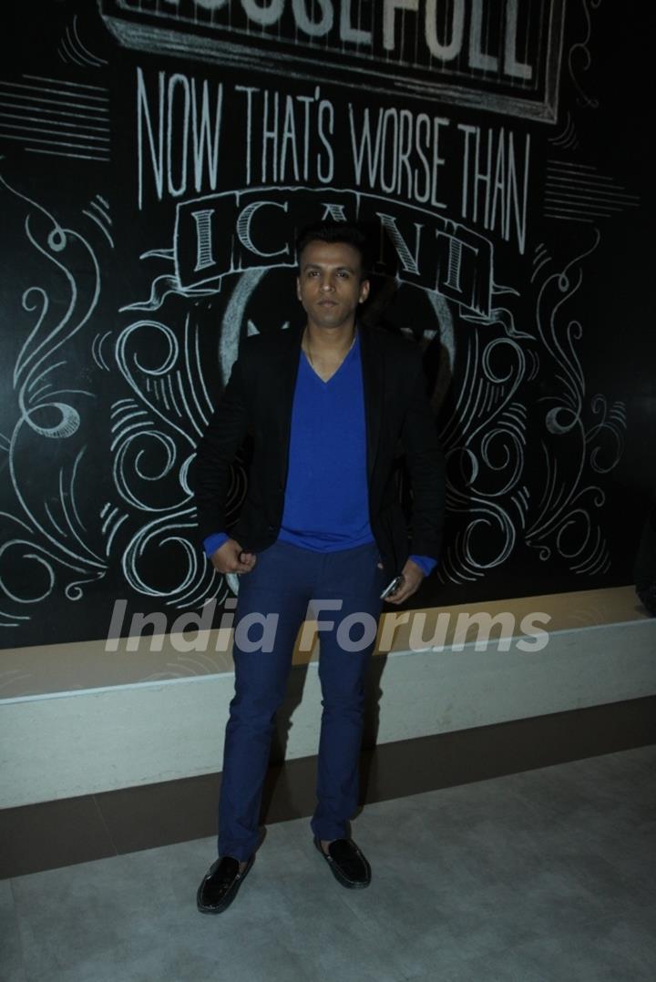 Abhijeet Sawant poses for the media at the Premier of Marathi Movie Baji