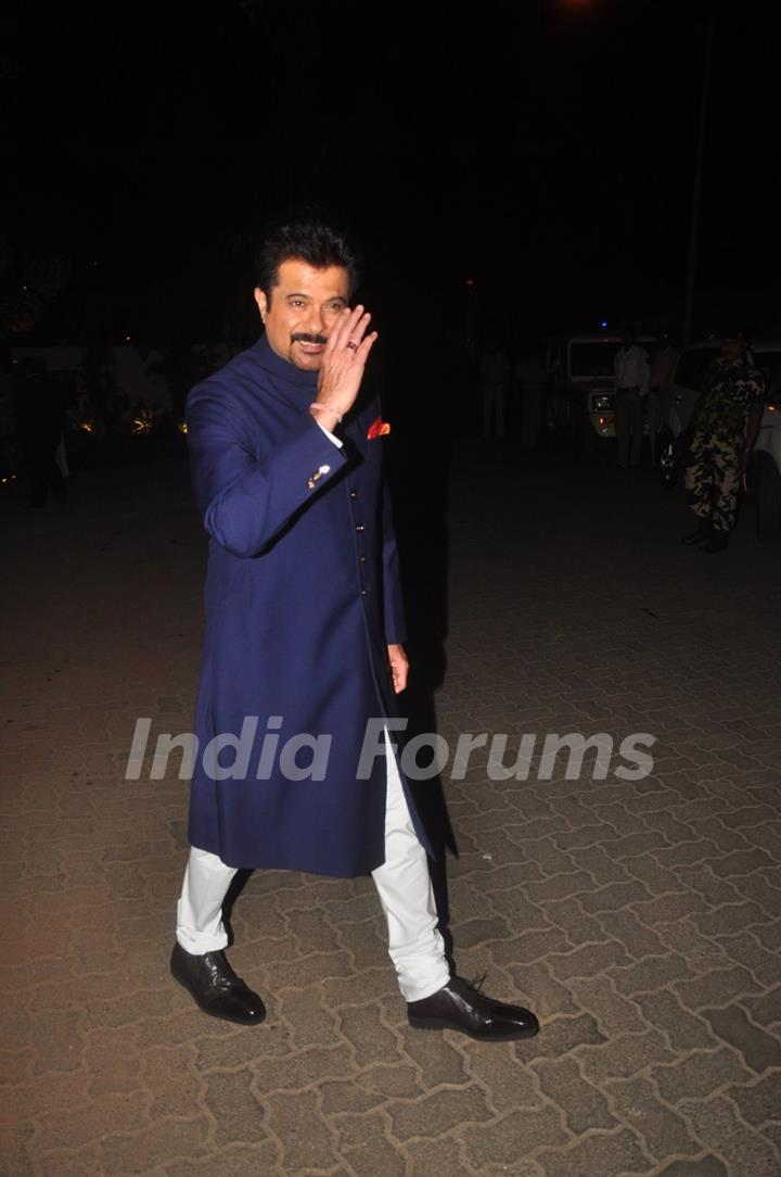 Anil Kapoor poses for the media at Hinduja Bash