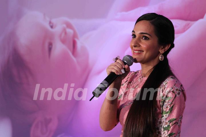 Tara Sharma interacts with the audience at Johnson & Johnson Press Conference