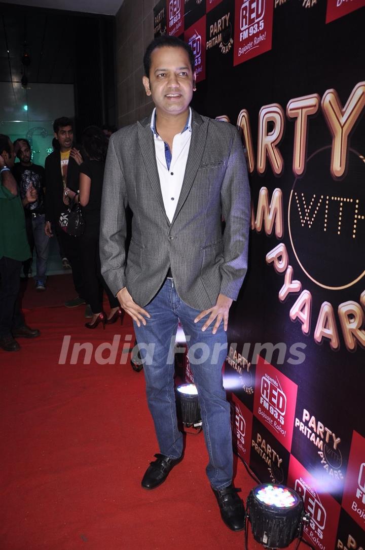 Rahul Mahajan poses for the media at Pritam Singh's Bash