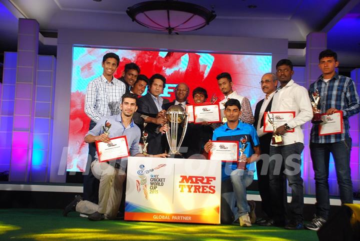 Sachin Tendulkar was snapped at MRF Promotions