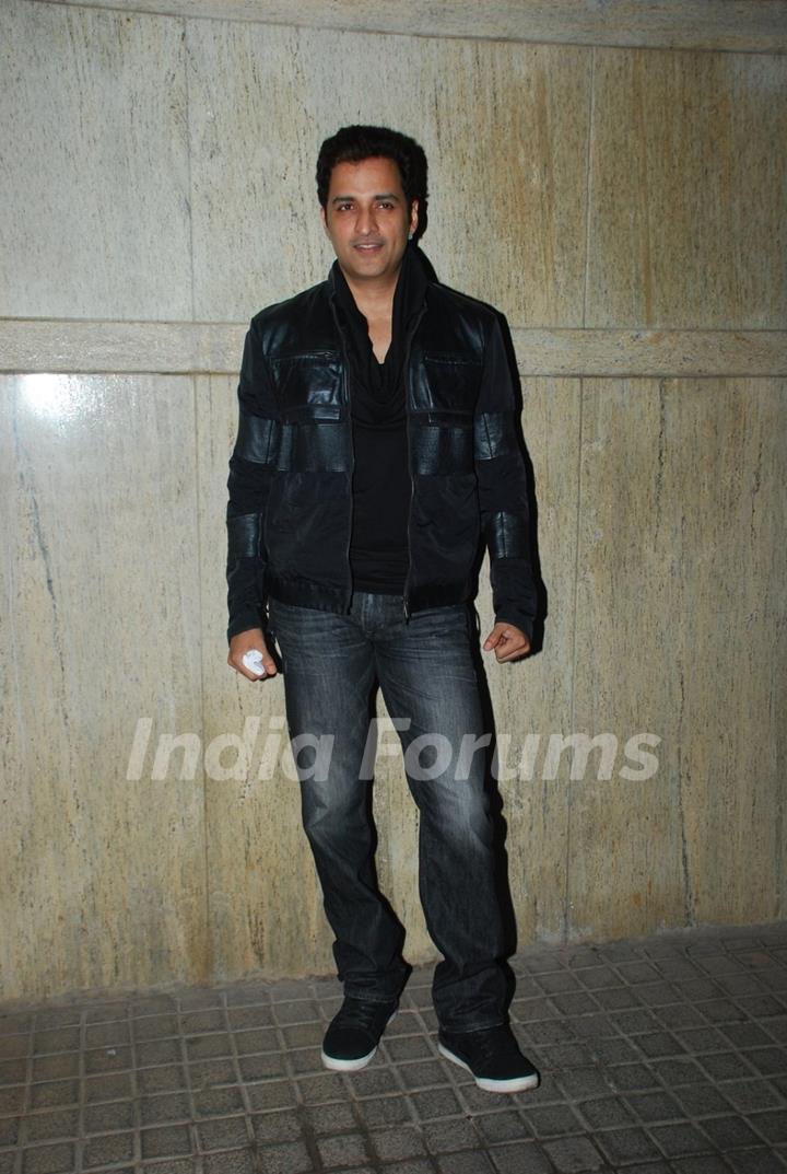 Ganesh Hegde poses for the media at Ahmed Khan's Marriage Anniversary Bash