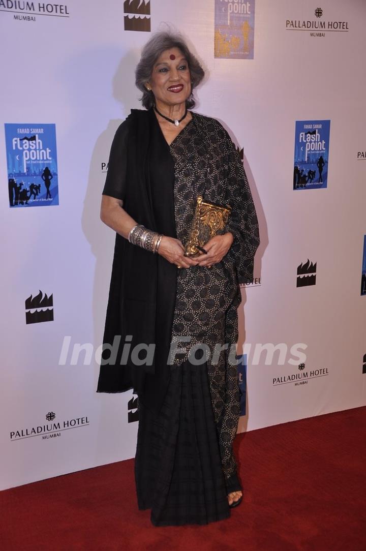 Dolly Thakore poses for the media at the Launch of Farhad Samar's Book 'Flash Point'