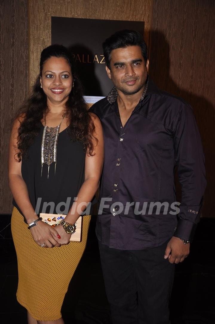 R. Madhavan along with wife Sarita Birje at the Launch of Farhad Samar's Book'Flash Point'