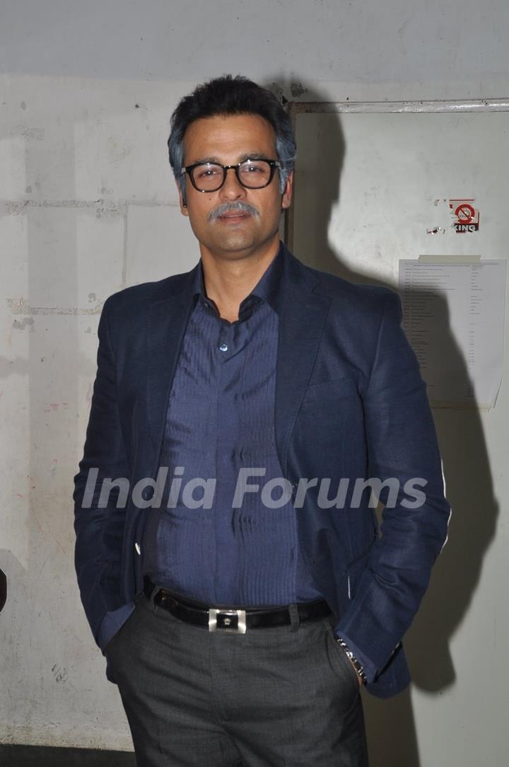 Rohit Roy poses for the media at the Play 'Unfaithfully Yours'