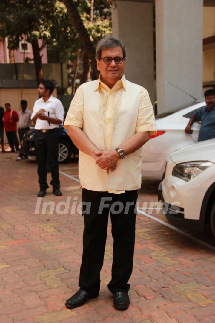 Subhash Ghai poses for the media at the Launch of Stpaulsice.com