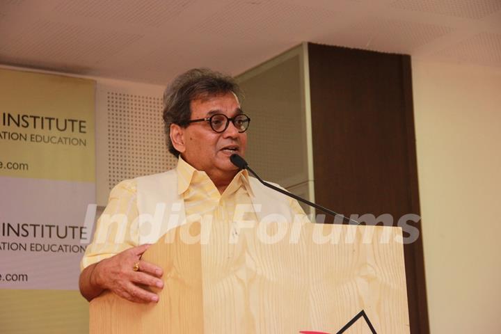 Subhash Ghai interacts with the audience at the Launch of Stpaulsice.com